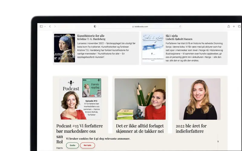 Интерфейс проекта BoldBooks
